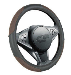 Оплетка на руль   CF  TORNADO - М, Чёрный/Коричневый/Коричневый
