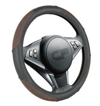 Оплетка на руль   CF  TORNADO - М, Чёрный/Коричневый/Коричневый
