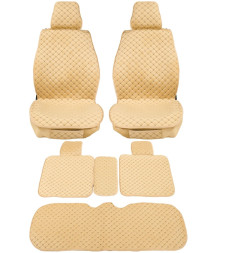 Комплект Накидок  Seintex  «Classic Romb» Бежевый (велюр)