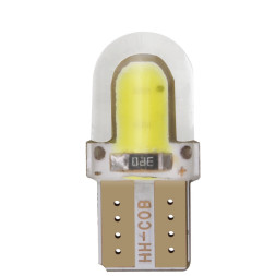 SOLAR  Свет-од  12V  T10 2 COB W5W  W2.1x9.5d Зеленый