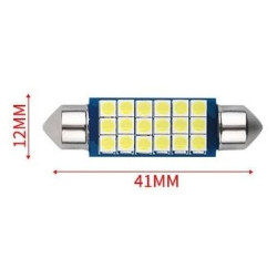 SOLAR  Свет-од  12V  T11x41  18 SMD 1210 C5W  SV8.5 белый