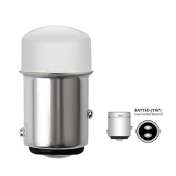 SOLAR  Свет-од  12V  T25  9 SMD 3014  21/5W   BAY15d желтый