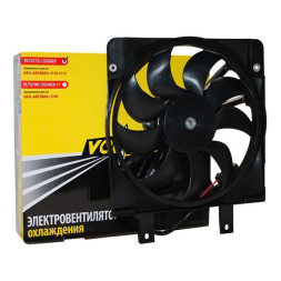 VLT Вентилятор охлаждения ВАЗ-2170-2172 с кожухом в сборе (c конд. 1 мотор)