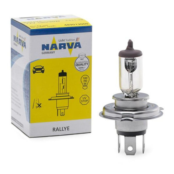 Автолампа Narva 12V   H4    100/90W   P43t  RALLY (1шт)