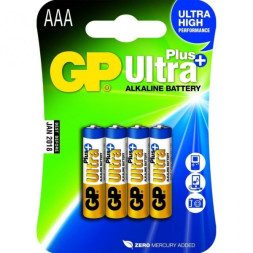 Батарейки GP   AAA  (Мизинчиковые) ULTRA PLUS цена за 4шт. (блистер)