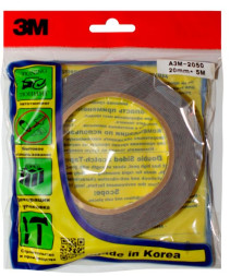 Двухсторонняя клейкая лента  "3М ORIGINAL" серая /  20mm x 5m