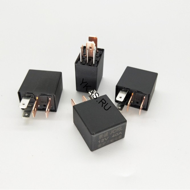 ЭТ Реле 24В 4 контакта, черный корпус, 40A (вентилятор кондиционер масляный насос реле фар)