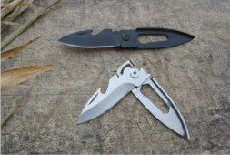 Брелок  "Нож" раскладной (блистер) Черный