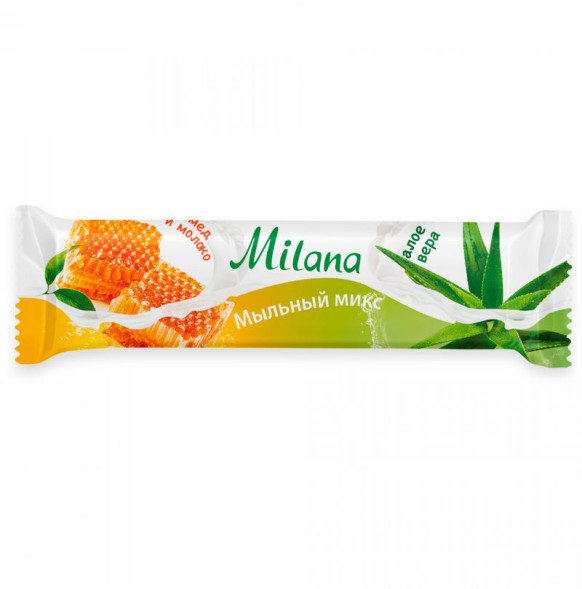 GRASS  Мыло  Milana  молоко и мед и алое вера  2шт. 84гр