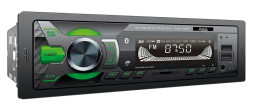 Автомагн.  AURA AMH-105BT Black/Green USB/SD ресивер , 4х51 Вт