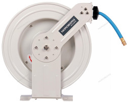 Гибридный воздушный шланг NORDBERG HR1215HPVC c двойным армированием на стальной катушке (12,5х19 мм, 15 м)