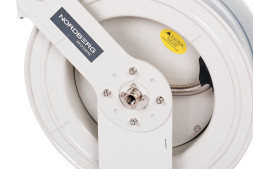 Гибридный воздушный шланг NORDBERG HR1215HPVC c двойным армированием на стальной катушке (12,5х19 мм, 15 м)