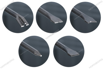 Набор насадок для пневмозубила с шестигранным хвостовиком NORDBERG NP5905 (5 шт)