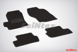 Коврики текстильн. Mitsubishi Lancer X с 2007г. /компл.4шт./осн.резин./ LUX