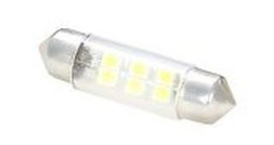 Маяк Cвет-од 12V  T11x36  6 SMD  (smd 3.5x2.8)  30Lm   6000 K  S8,5  (уп.10шт)  WHITE