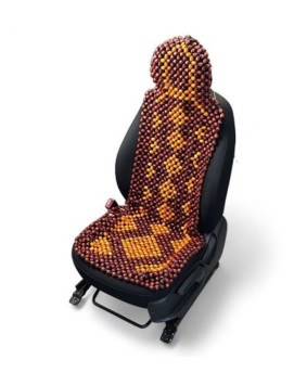 Накидка на сид. "Nova Bright" дерев. массаж., покрыт. лаком (136х52см)