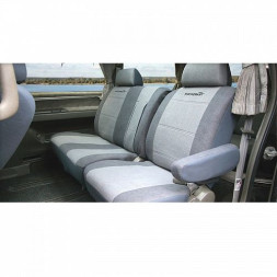 Набор чехлов универсальный Аutoprofi "TRANSFORM" "т.серый/св.серый" замша 9 предм.