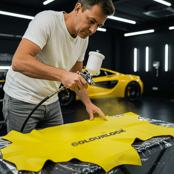 Краска для кожи COLOURLOCK желтый Lederfarbe gelb 1000мл LZ-224352