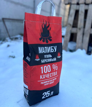 Уголь древесный &quot;МАЛИБУ&quot; березовый, 25 литров