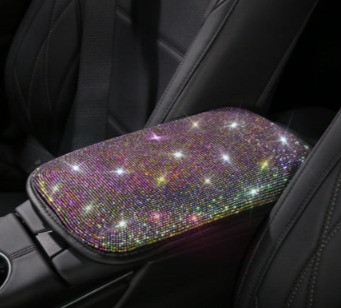 Чехол на подлокотник Swarovski стразы экокожа ,хамелеон