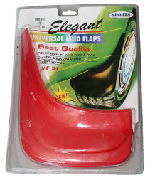 Брызговики универс. Elegant MF51  Красный  (2 шт)