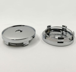 Заглушка (колпачок) на литой диск D60, наружн. d=60мм, внутр d=56мм. хром