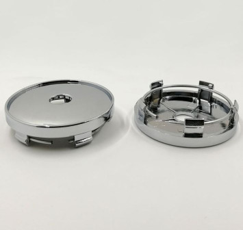 Заглушка (колпачок) на литой диск D60, наружн. d=60мм, внутр d=56мм. хром