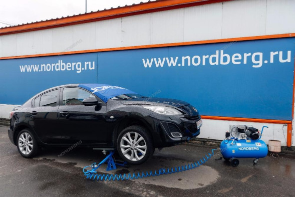 Мобильный мини-подъемник NORDBERG N636-2,5 с пневмоподушкой