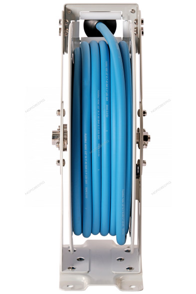 Гибридный воздушный шланг NORDBERG HR1220HPVC c двойным армированием на стальной катушке (12,5х19 мм, 20 м)