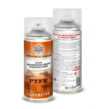 AGAT SILVERLINE Фторопластовая «Сухая» смазка обезжиренная 520мл (ТЕФЛОН)