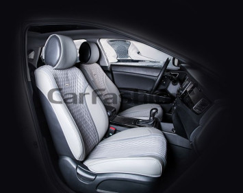 Накидки Фронт  «ELEMENT»  Серый/Серый/Серый  (экокожа/полиэстер)