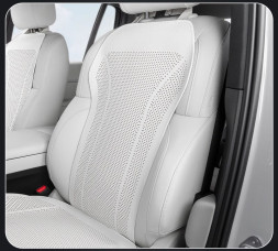 Накидка  Carlife  «Altea» верхняя часть, экокожа, перфорация, белый/белый