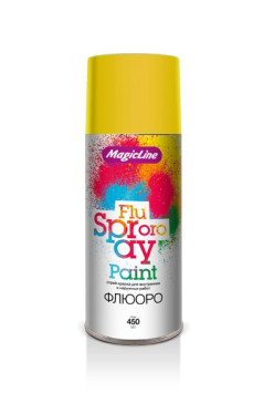 MagicLine  Краска флюорисцентная  1070  Желтая  (450мл)