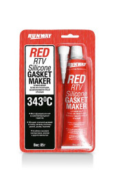 RW  Герметик силиконовый  высокотемпературный  КРАСНЫЙ  (85г)