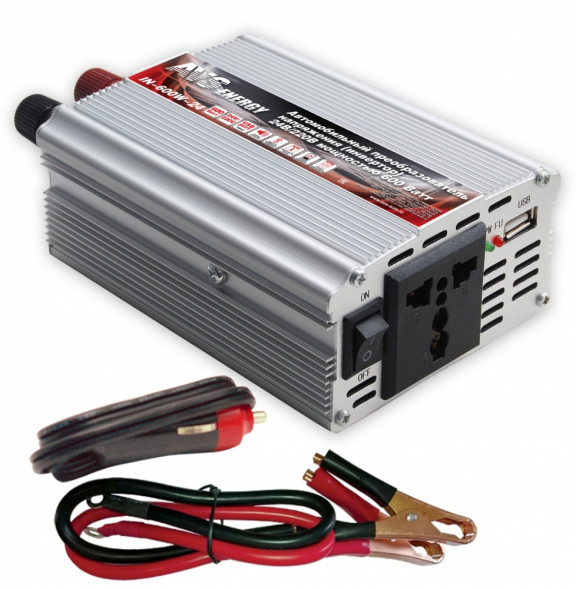 Преобраз. напряжения  AVS  24-220V   600W  (допустимая пиковая 1200W)