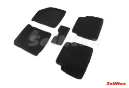 Коврики  Chevrolet Aveo I 2003-2011г. /компл.5шт./осн.резин./  3D