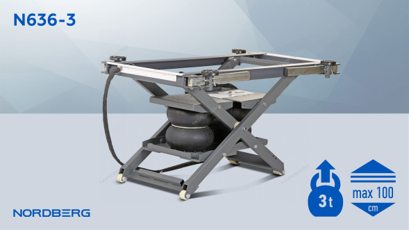 Мобильный мини-подъемник NORDBERG N636-3 с пневмоприводом