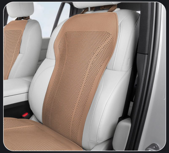 Накидка  Carlife  «Altea» верхняя часть, экокожа, перфорация, коричневый/коричневый