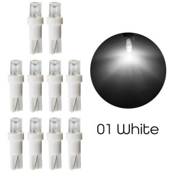 SOLAR  Свет-од  12V  T5 1 LED  W2.x4.6d белый (цена за 10шт)