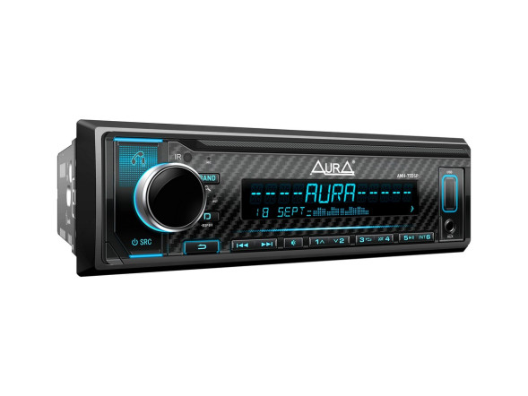 Автомагн.  AURA AMH-77DSP Black/Blue USB/SD ресивер , 4х51 Вт