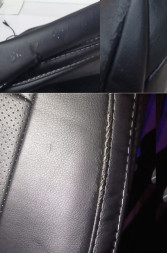 Авточехлы Экокожа KIA Rio IV Седан с 2017г- черный/черный/серый (Premium) С ДЕФЕКТОМ