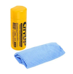 Салфетка из  замши  City UP  CA-226 перфорированная  (малая)  43х32 см