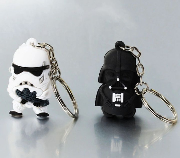 Брелок  Star Wars  (1 кольцо)  Белый