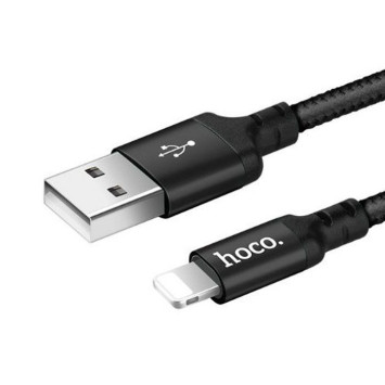 Кабель HOCO  USB - lightning  (1м)  черный X14