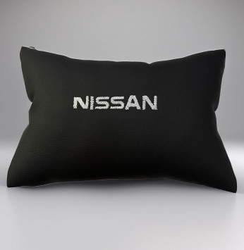 Подголовник-подушка с маркой авто  NISSAN  (комплект 2шт)