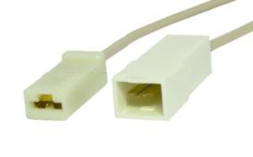 ЭТ Монтажный разъем 1 контакт (6.3 мм)  с проводом  (цена за 1штук)