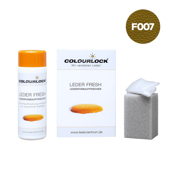 Готовая краска с закрепителем для кожи Оливковый цвет F007 150 мл COLOURLOCK LZ-11008-F007