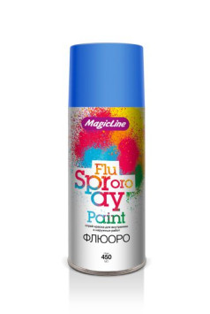 MagicLine  Краска флюорисцентная  1090  Синяя  (450мл)