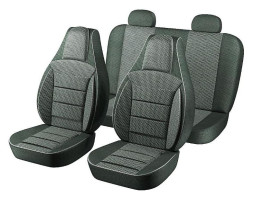 Авточехлы   Lada 2110, PRIORA  "PILOT"  ECO жаккард темно-серый