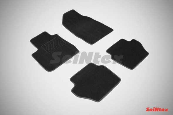 Коврики текстильн. Ford Fiesta 2008-2015г. /компл.4шт./осн.резин./ LUX